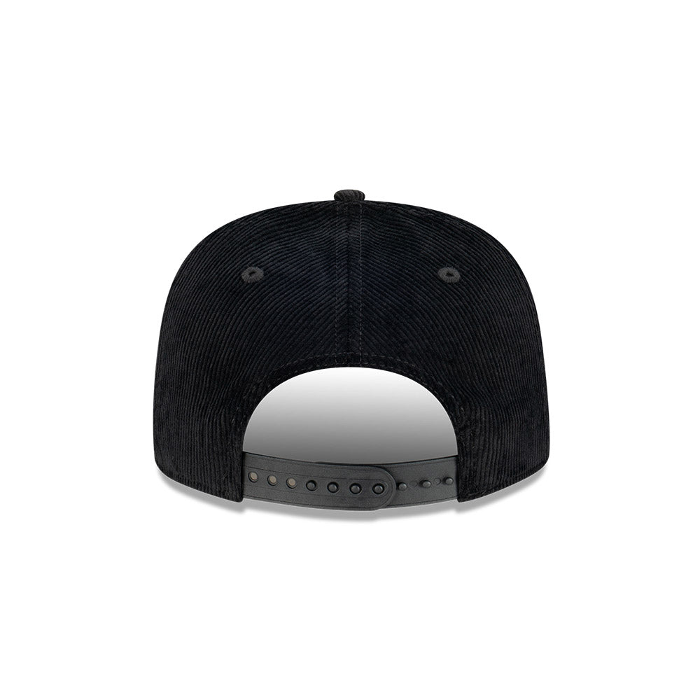 Melbourne Storm Hat - NRL Retro Black Corduroy The Golfer Snapback - New Era